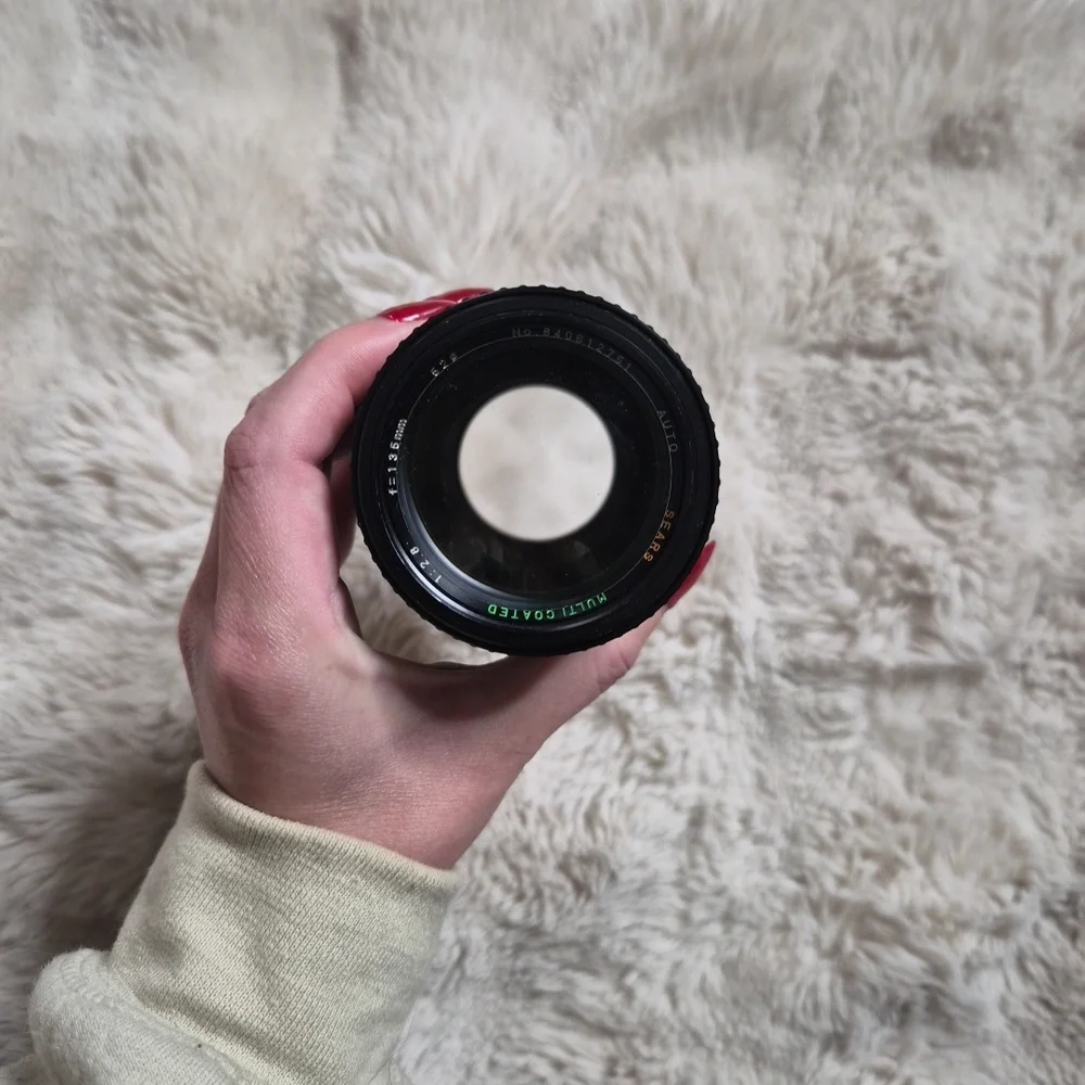 Sears Multicoated Lens F=135mm 1:2.8 Auto Zoom No 840612751 Black Canon Cap ✨️